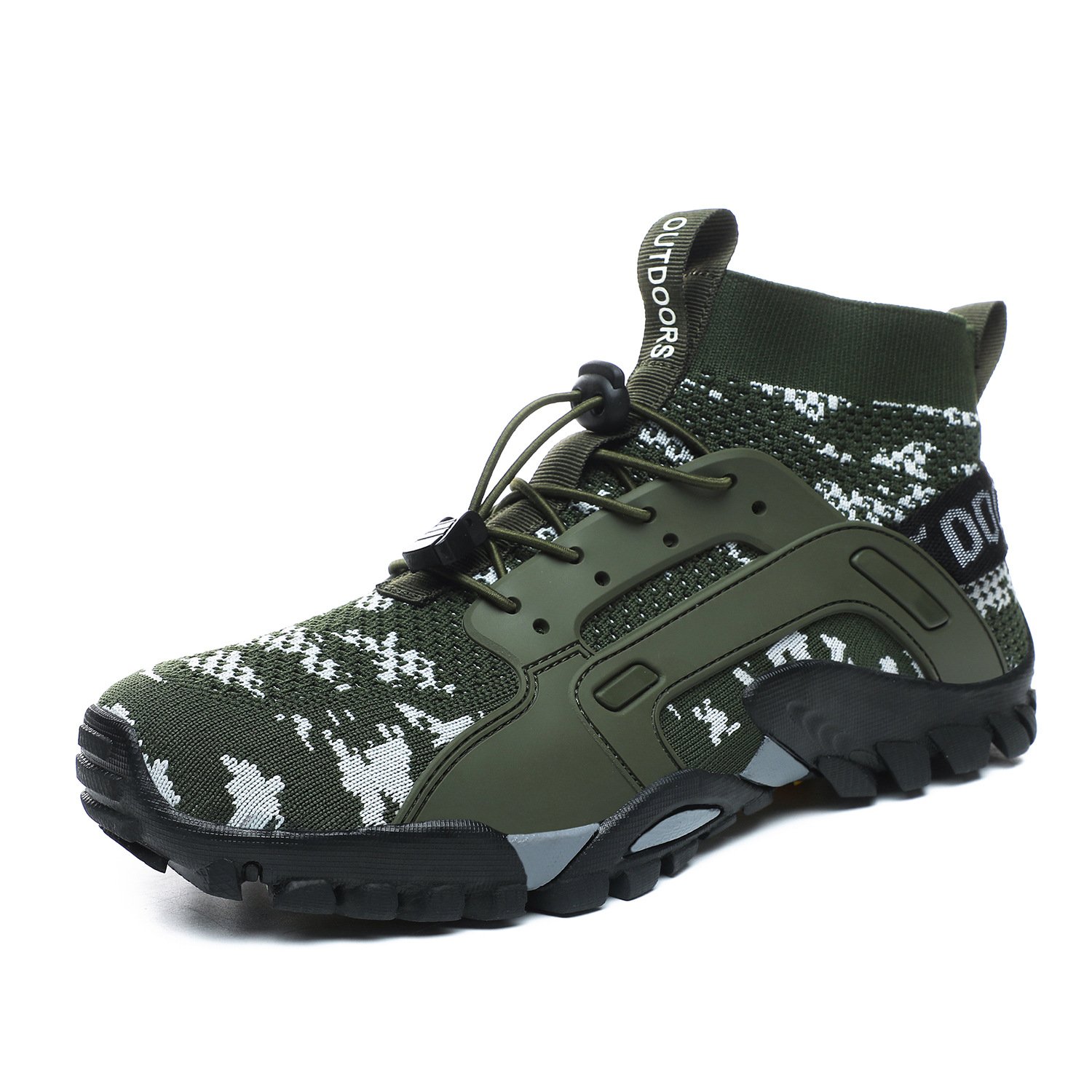 Drop Shipping Men's Plus Size Mid-Cut Trekking Water Boots for Fishing and Hiking