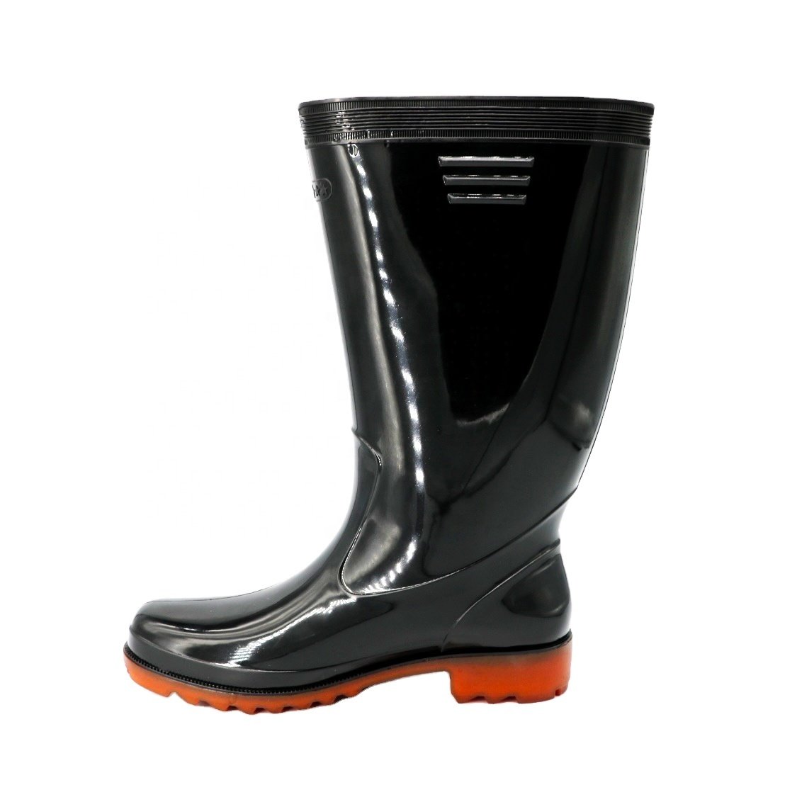 Rain Boots China Factory Black Mens Farm Shoes Waterproof Anti Slip Cheap Custom rain boots With LOGO