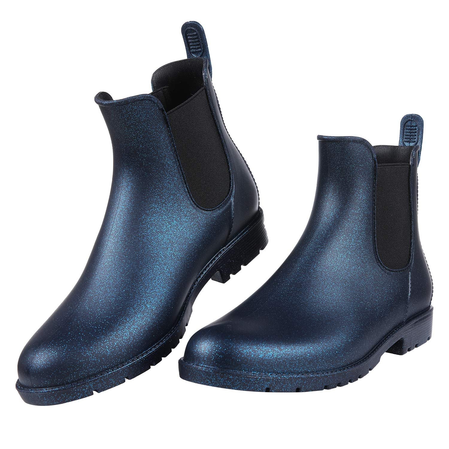 Outdoor Customize Classical Mid Calf Genuine Leather Breathable Water Resistant Emboss Wool Rain Boots for Man Women