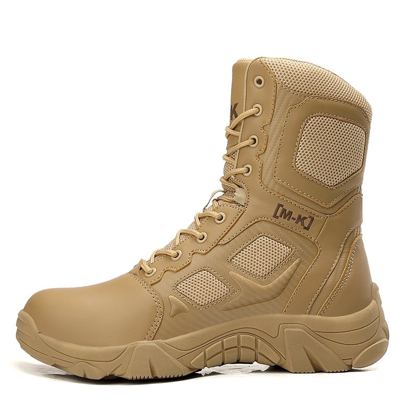 Factory Construction Services Custom Leather Waterproof Wear-Resist Rubber Wear-resistant Outsole Hiking boots