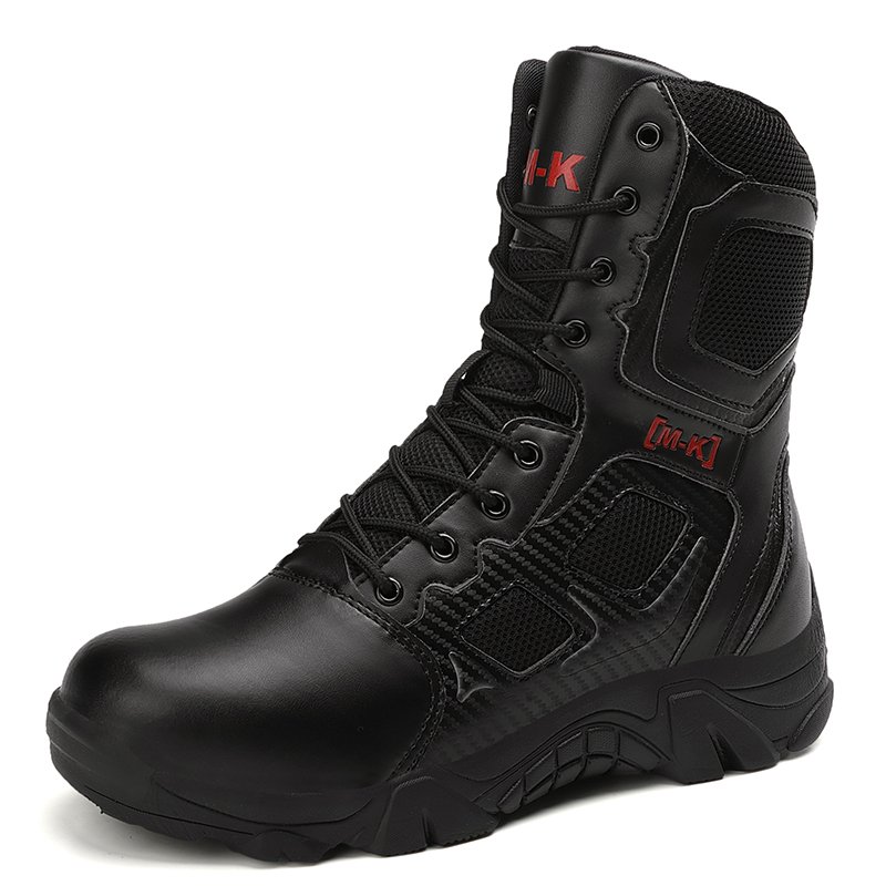 Factory Construction Services Custom Leather Waterproof Wear-Resist Rubber Wear-resistant Outsole Hiking boots