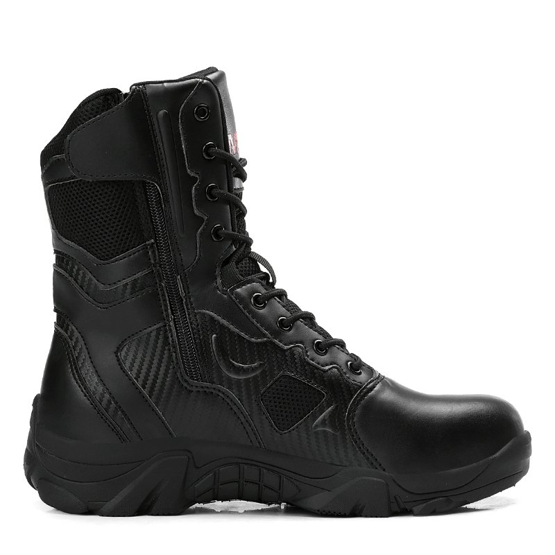 Factory Construction Services Custom Leather Waterproof Wear-Resist Rubber Wear-resistant Outsole Hiking boots