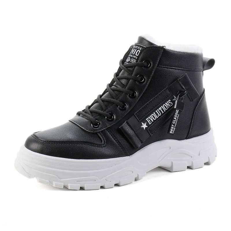 Xuanhui Fashion Winter Thick Fur Warm Women Platform sneakers casual sports shoes for men low price