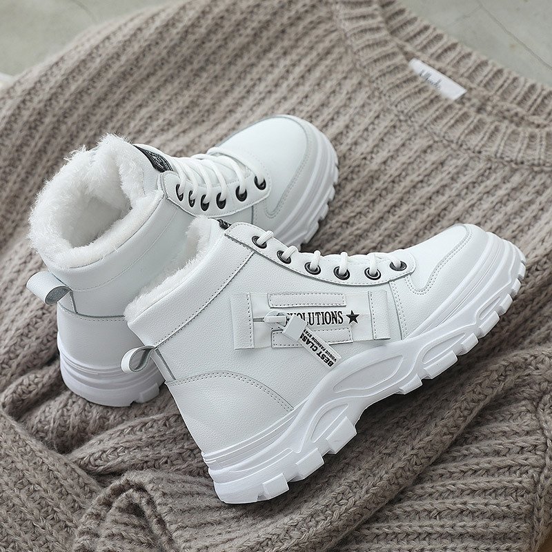 Xuanhui Fashion Winter Thick Fur Warm Women Platform sneakers casual sports shoes for men low price