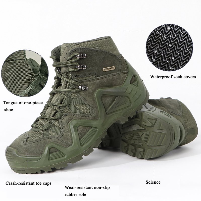 Wholesale hiking training waterproof multi-colored outdoor safety boots Combat Desert Boots Training Tactical Boots