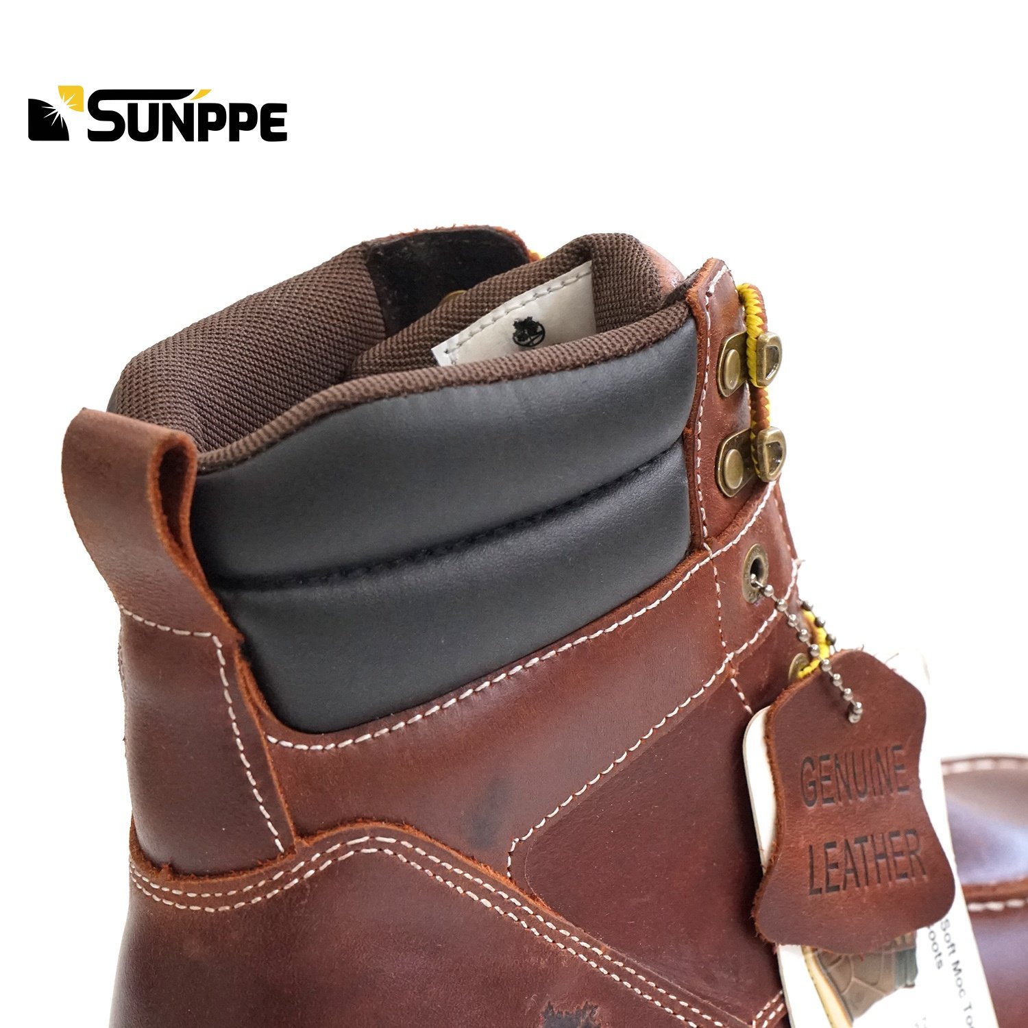 Waterproof lining work steel toe close western cowboy men goodyear welt oil resist safety boots for USA men