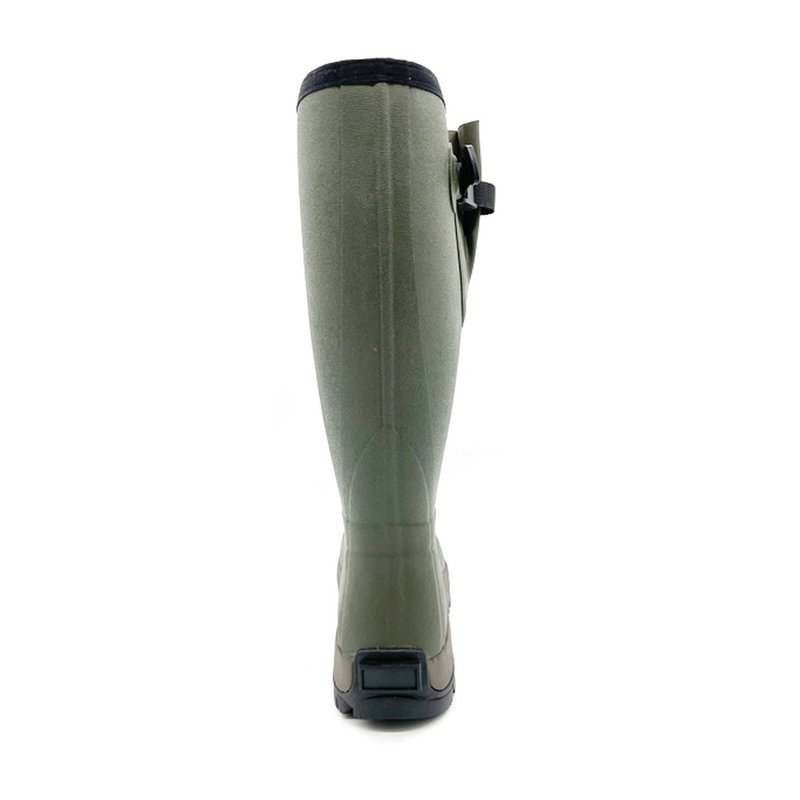 Fashionable olive green nature Rubber water proof boots for farm or ranch rain boots high quality rain boots