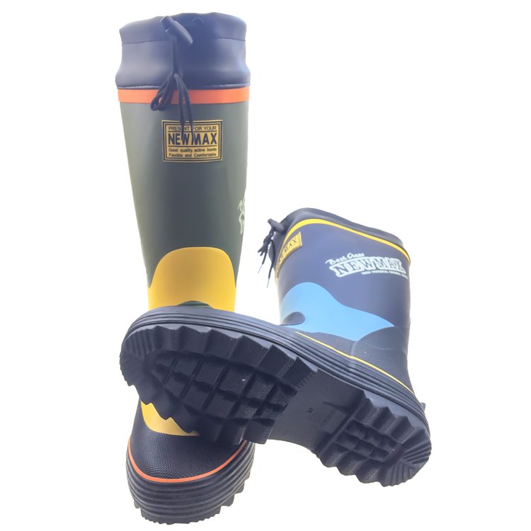 Manufacturers hunting wellington rain boots for men rubber fishing boots steel toe durable men