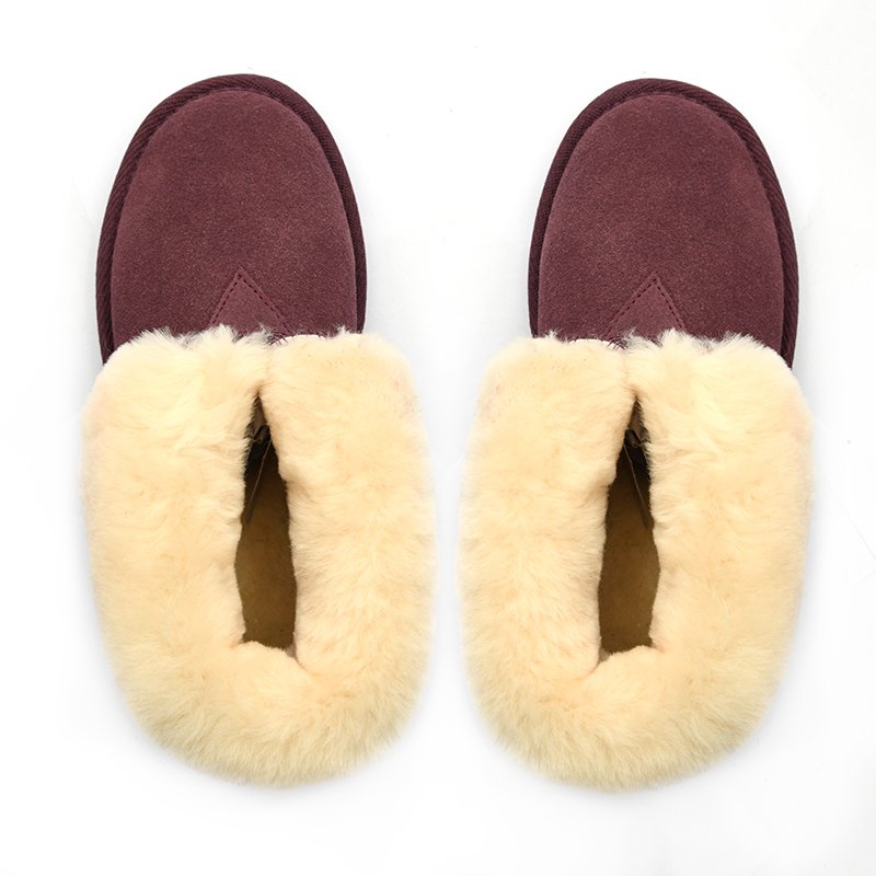 stylish customizable winter 100% sheepskin fur fancy warm waterproof furry ankle snow boots for women ladies