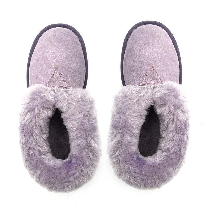 stylish customizable winter 100% sheepskin fur fancy warm waterproof furry ankle snow boots for women ladies