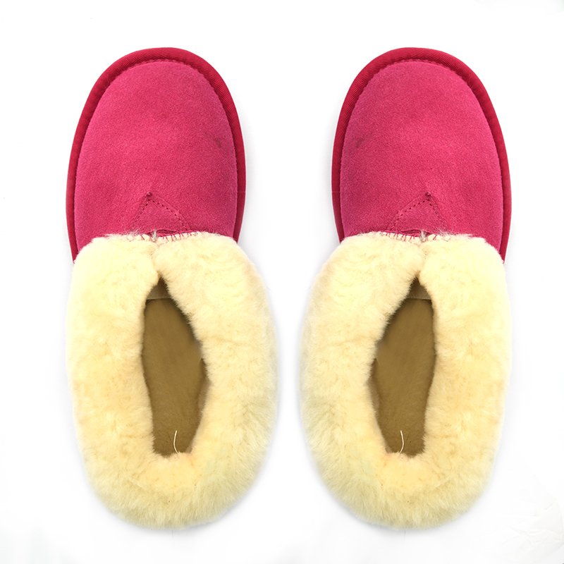 stylish customizable winter 100% sheepskin fur fancy warm waterproof furry ankle snow boots for women ladies
