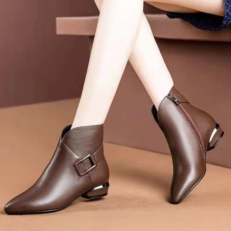 Women's Boots Oversize Soft Comfortable Flat Boots Women Shoes Fashion Trendy Thick High Heels Ladies Boots