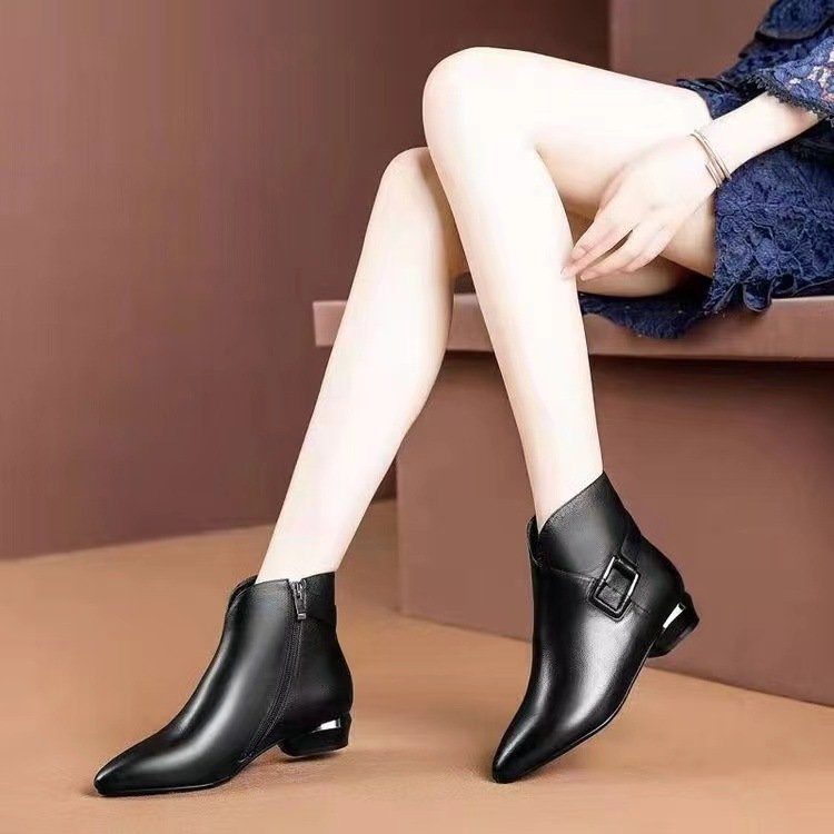 Women's Boots Oversize Soft Comfortable Flat Boots Women Shoes Fashion Trendy Thick High Heels Ladies Boots