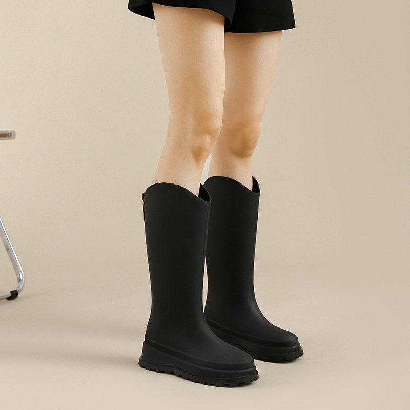 Cheap Wellies Water Garden Shoes Rubber Rain Boots Waterproof Gum Footwear High Knee Rubber Boots Work Shoe Boots