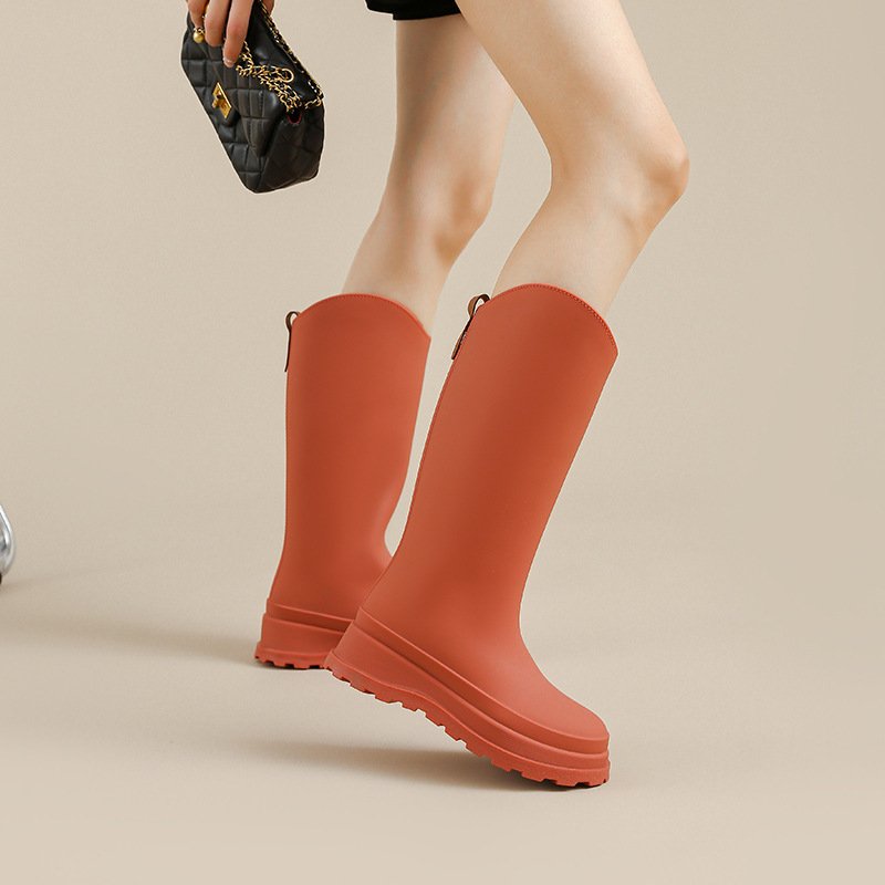 Cheap Wellies Water Garden Shoes Rubber Rain Boots Waterproof Gum Footwear High Knee Rubber Boots Work Shoe Boots