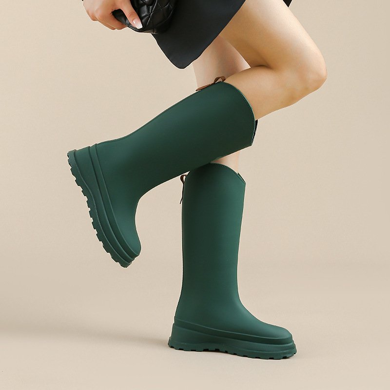 Cheap Wellies Water Garden Shoes Rubber Rain Boots Waterproof Gum Footwear High Knee Rubber Boots Work Shoe Boots