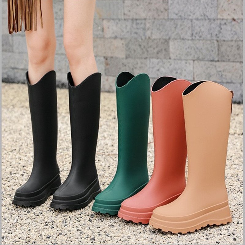 Cheap Wellies Water Garden Shoes Rubber Rain Boots Waterproof Gum Footwear High Knee Rubber Boots Work Shoe Boots