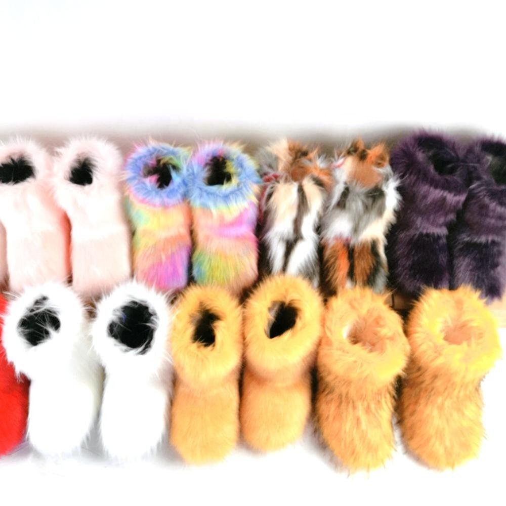 New wholesale winter fur snow boots real fur boots