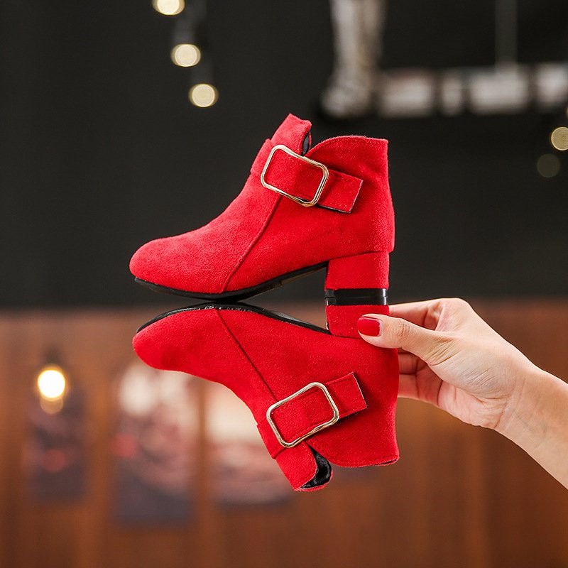 2024 New Fashion Autumn Winter Sweet Baby Wear Shoes Princess Baby Girl Casual Boots