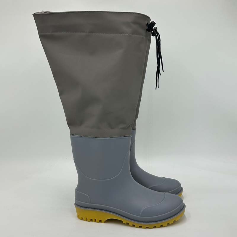 Waterproof Hip Wader Nylon Fishing Wader Taslan Fabric Customized PVC Adult Men Winter Fishing Waterproof Shoes Waterproof Boots