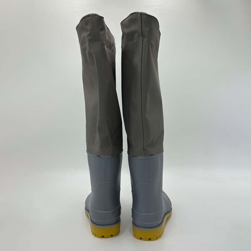Waterproof Hip Wader Nylon Fishing Wader Taslan Fabric Customized PVC Adult Men Winter Fishing Waterproof Shoes Waterproof Boots