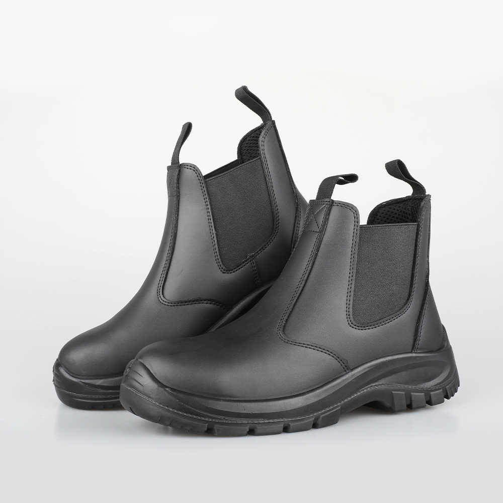 S3 Safety Shoes With Steel Toe Leather Safety Boots For Men Work SM1919