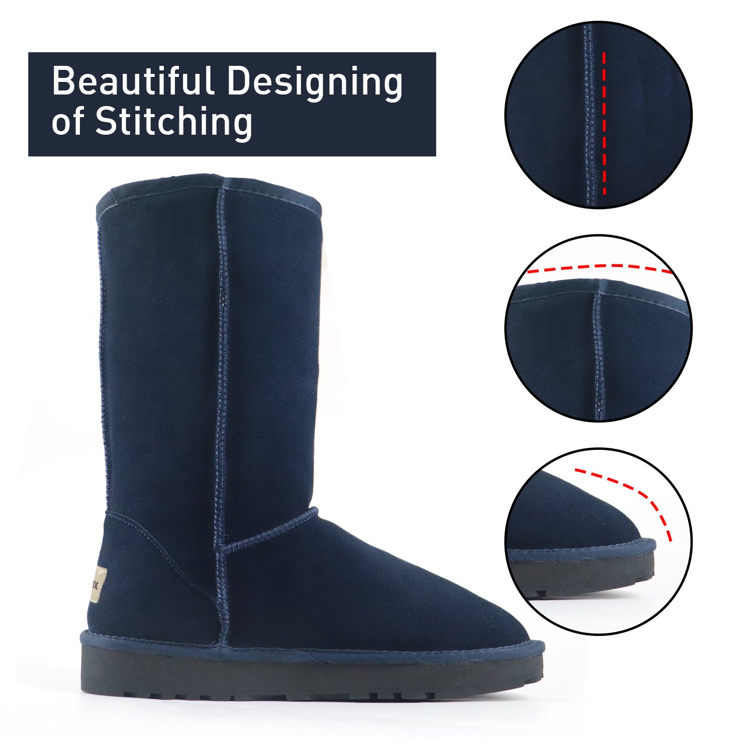 High Quality Waterproof Star Style Ankle Snow Boots Shoes