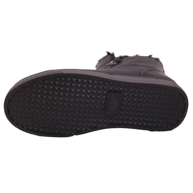 CF- 115 Free Samples Latest Design Zipper Waterproof Leather Boots Men, Winter Snow Boots For Men
