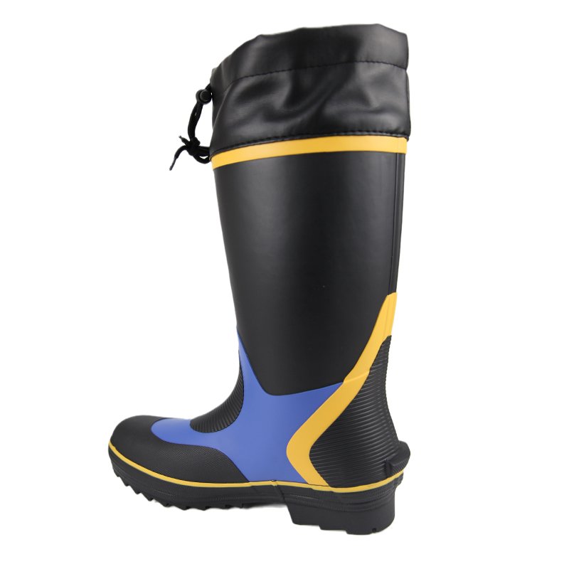 High Rubber Content Hunting Boot Men Rubber Safety Working Gumboot Men Rain Boots For Industrial
