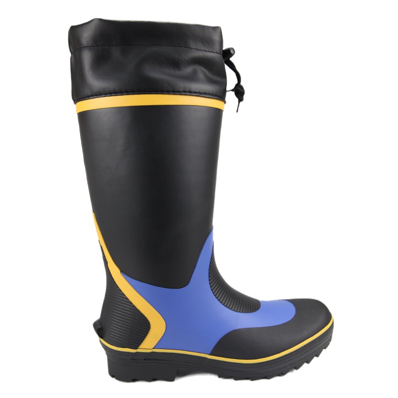 High Rubber Content Hunting Boot Men Rubber Safety Working Gumboot Men Rain Boots For Industrial