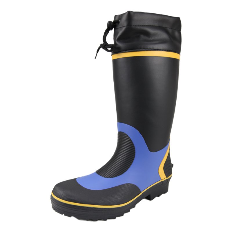 High Rubber Content Hunting Boot Men Rubber Safety Working Gumboot Men Rain Boots For Industrial