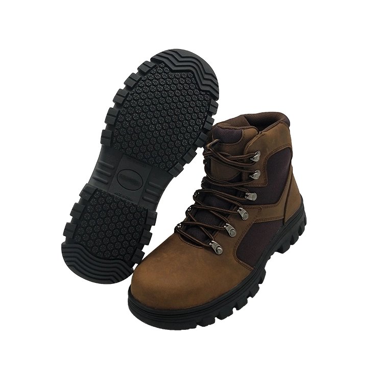 Winter Genuine Leather High Ankle Rubberized Botas De Seguridad Safety Boots Work Shoes