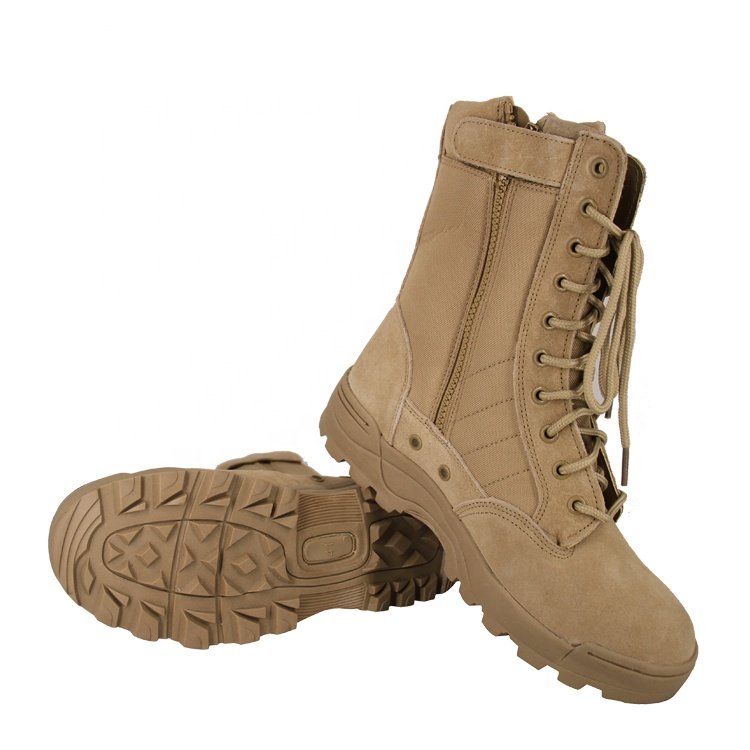 Summer Breathable Training Men's Shoes Outdoor Work Wear Work Hiking Boots High Top Boots