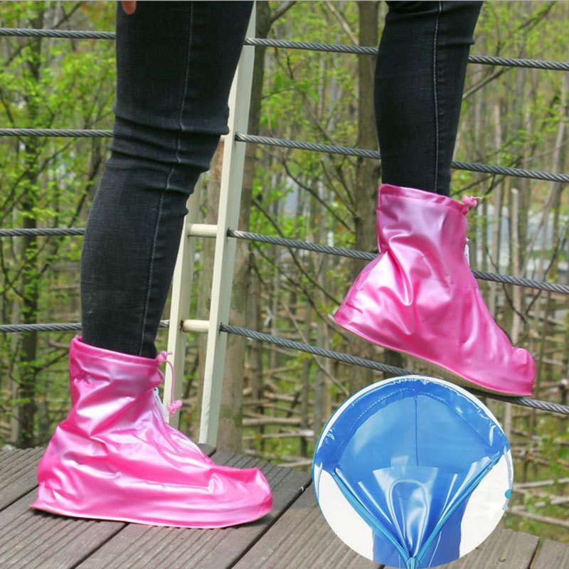 Reusable PVC Rain Shoe Protective cover Non Slip Boots Protector Covers Waterproof Overshoe