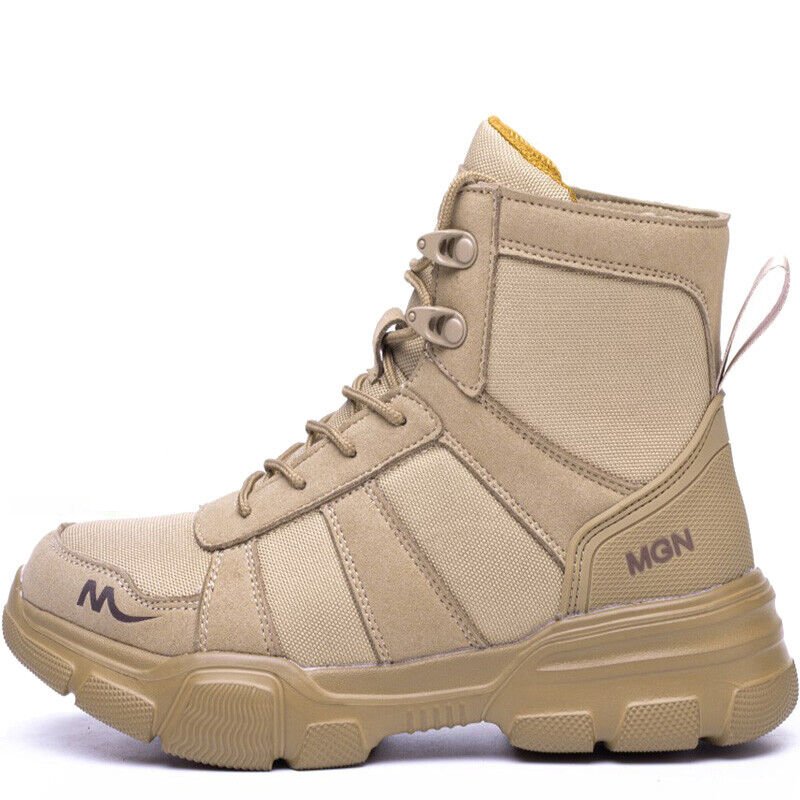 DianSen zapatos de seguridad Mens Womens Anti shock Steel Toe Indestructible Boot Safety Boot Construction Work Shoes