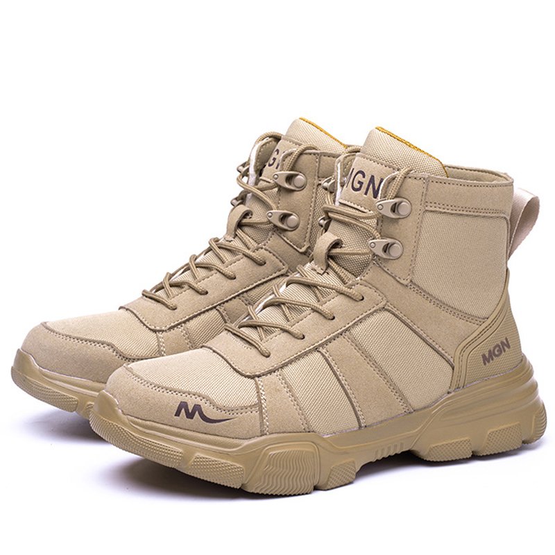DianSen zapatos de seguridad Mens Womens Anti shock Steel Toe Indestructible Boot Safety Boot Construction Work Shoes