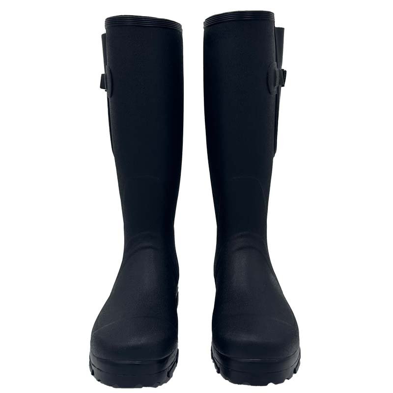 odm oem High cut 100% waterproof footwear for farming Neoprene rubber boots rain boot working boots