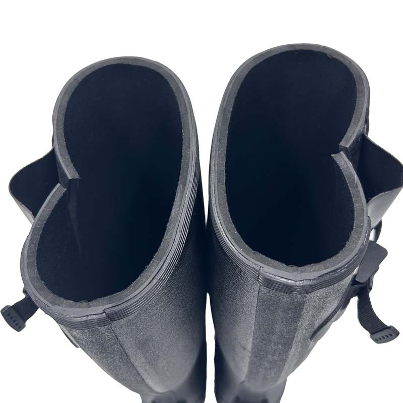 odm oem High cut 100% waterproof footwear for farming Neoprene rubber boots rain boot working boots