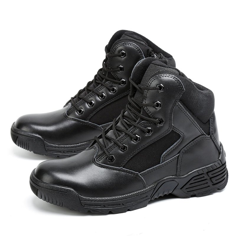 New Good Selling 2023 Cowhide Leather Work Anti-Slippery Rubber Safety Boots Shoe for construction