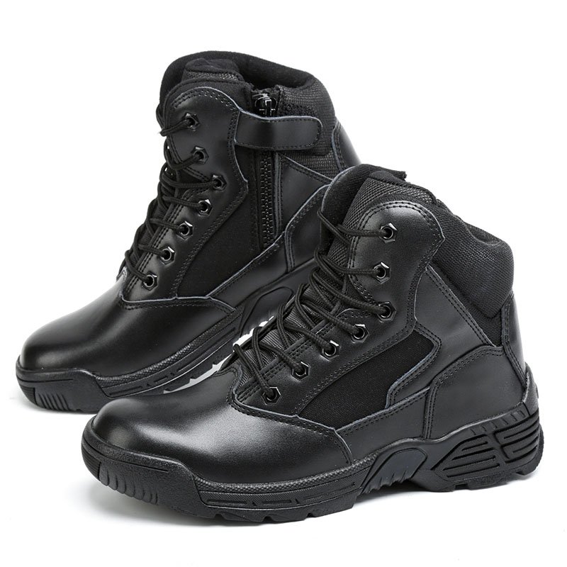 New Good Selling 2023 Cowhide Leather Work Anti-Slippery Rubber Safety Boots Shoe for construction