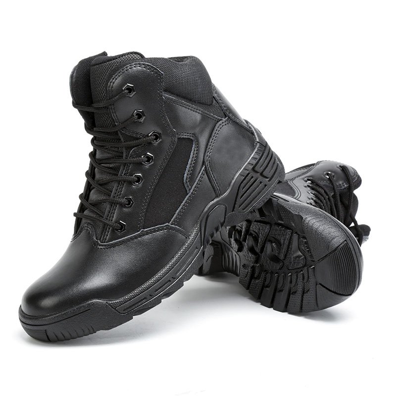 New Good Selling 2023 Cowhide Leather Work Anti-Slippery Rubber Safety Boots Shoe for construction