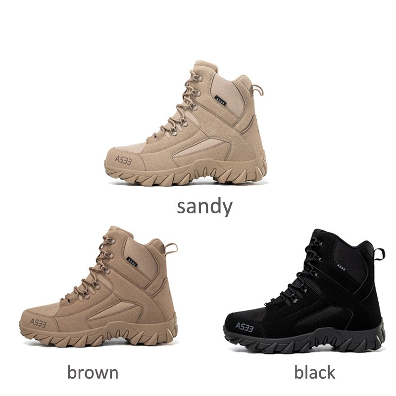 Factory price New in Climbing Sport Shoes Outdoor Hiking Combat Boots Work Safety Boots Men's Tactical Boots Desert Waterproof