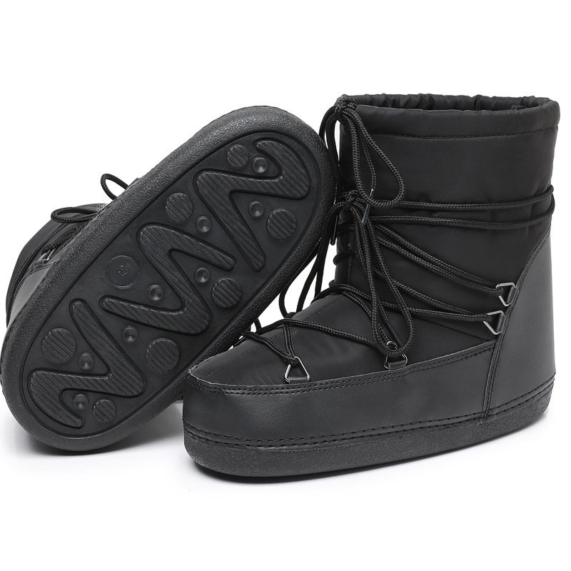 Winter Fashion Detachable Space Boots Plus Fleece Moon best quality Shoes Non Slip Furry Platform Boots