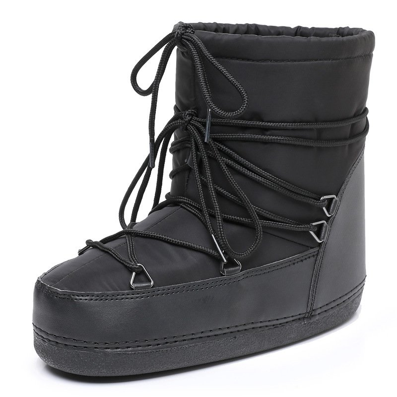 Winter Fashion Detachable Space Boots Plus Fleece Moon best quality Shoes Non Slip Furry Platform Boots