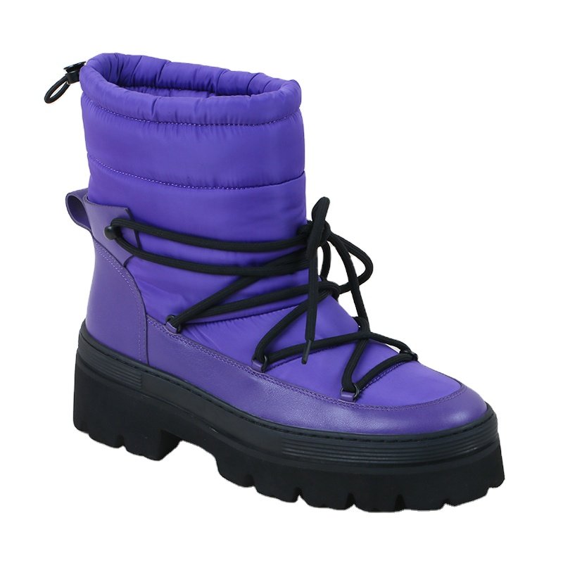 Wholesale Shoes High Heel Winter Snow Boots Light Weight Hiking Boot Waterproof Lace Up Outdoor Hiking Leather Boots For Women