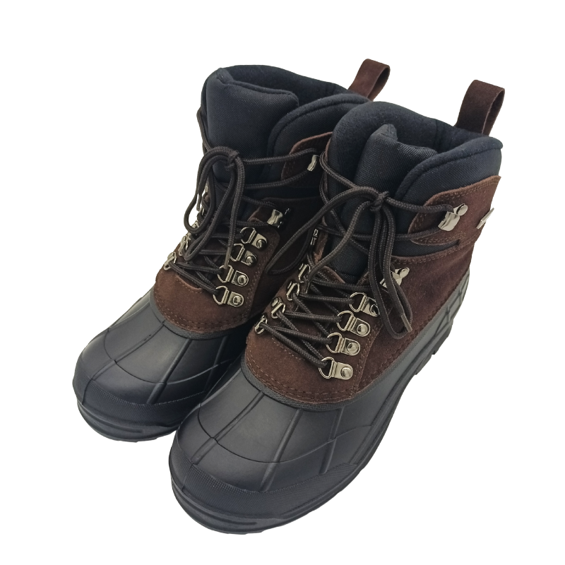 JDS Black Custom Logo Garden Korean American Italian Leather Boots Men