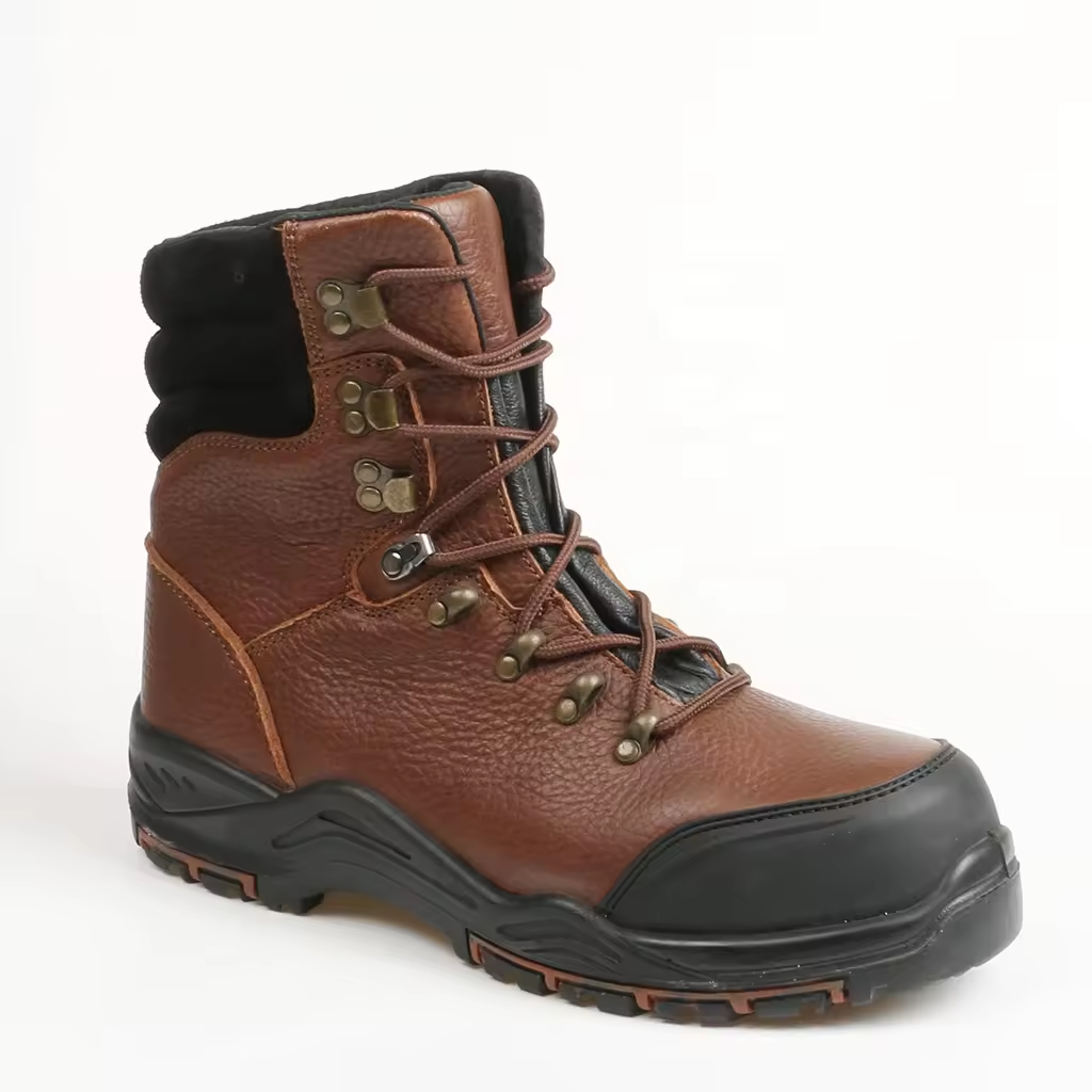 Genuine Leather Esd Anti-Static Anti-Piercing Safety Boots Steel toe Non-slip Hiking winter safety shoes men steel toe