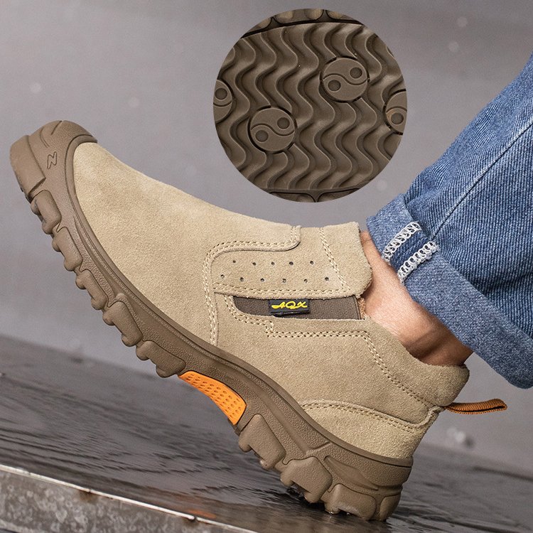 Non-slip Anti-smash Anti-stab Unisex Work Boots Shoes Men Indestructible Shoes Steel Toe Safety Shoes Boots