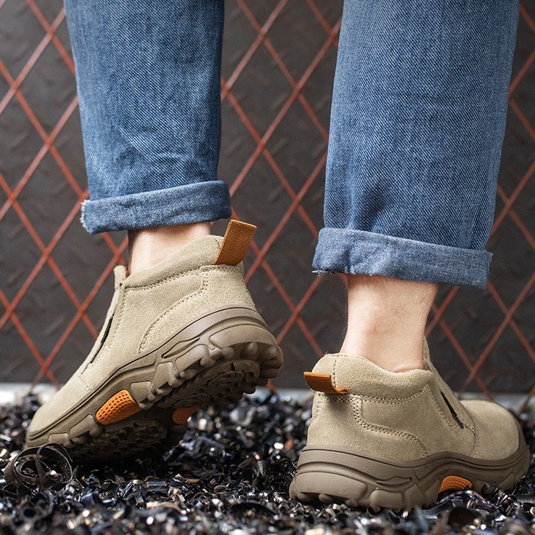 Non-slip Anti-smash Anti-stab Unisex Work Boots Shoes Men Indestructible Shoes Steel Toe Safety Shoes Boots