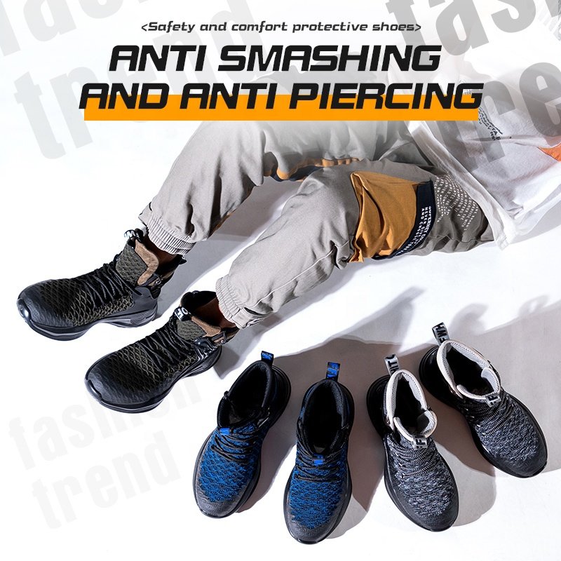 Indestructible Safety Shoes&Boots for Big Boy Puncture Proof Work Sneakers for Industrial and Construction Work